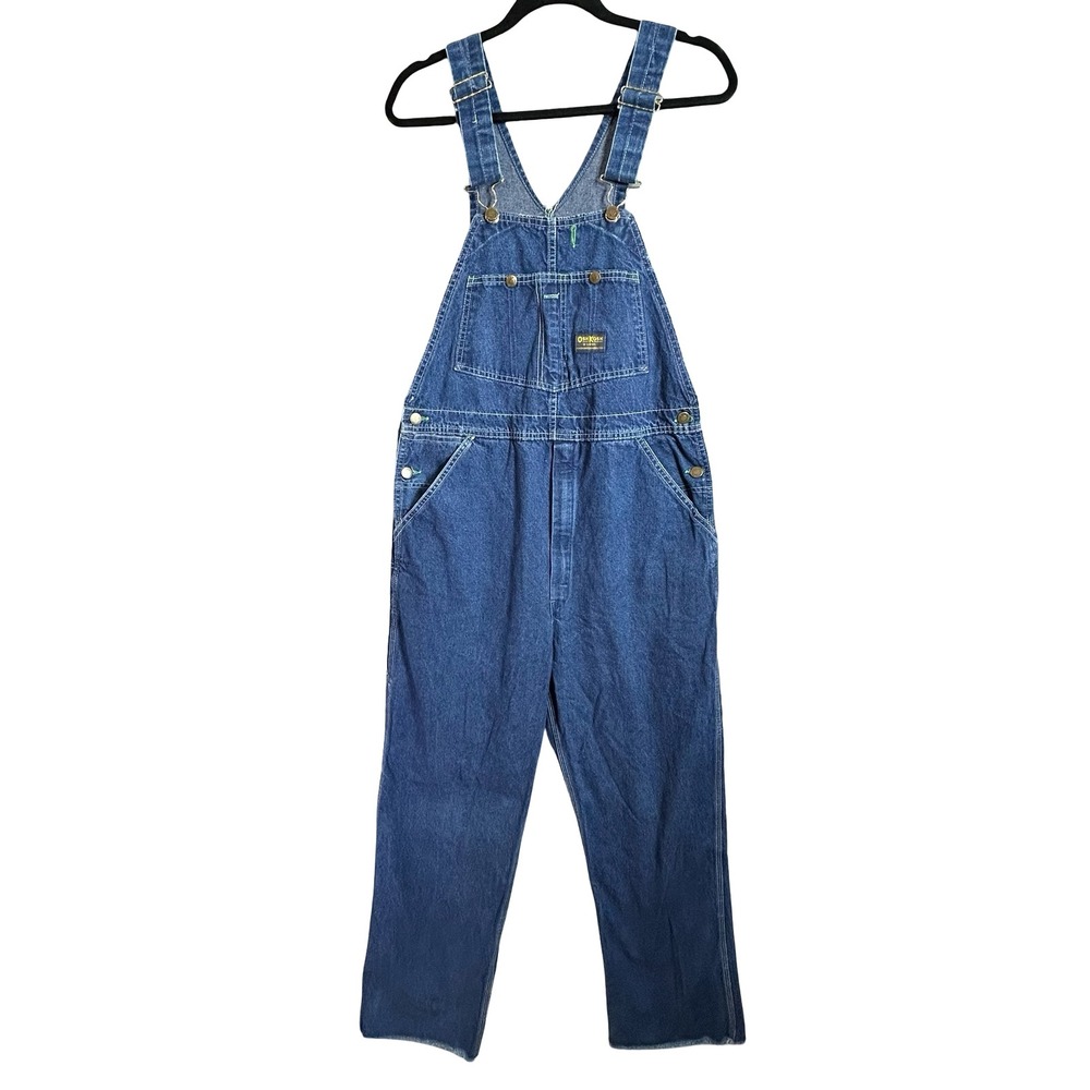 Vintage OshKosh B'gosh Overall 34x31 Adult Med Wash USA Denim Gorpcore Carpenter